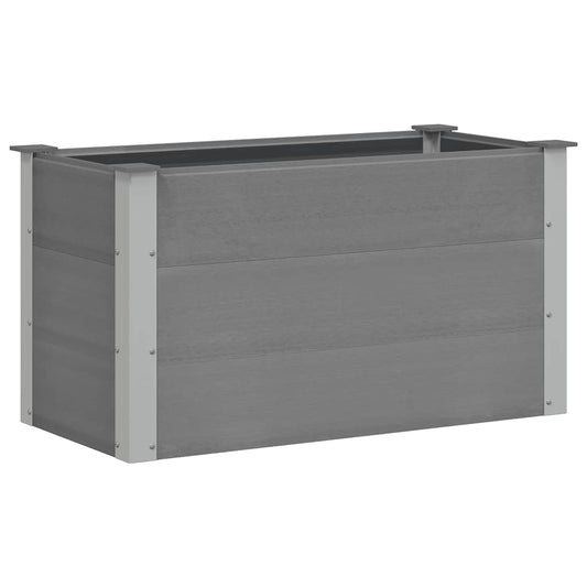 Garten-Hochbeet WPC 100 x 50 x 54 cm Grau