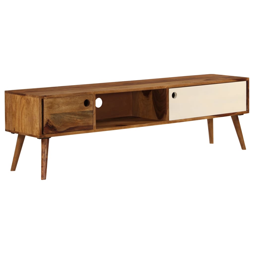 TV-Schrank 140x30x40 cm Massivholz Akazie