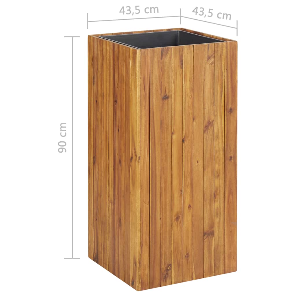Garten-Hochbeet 43,5 x 43,5 x 90 cm Massivholz Akazie