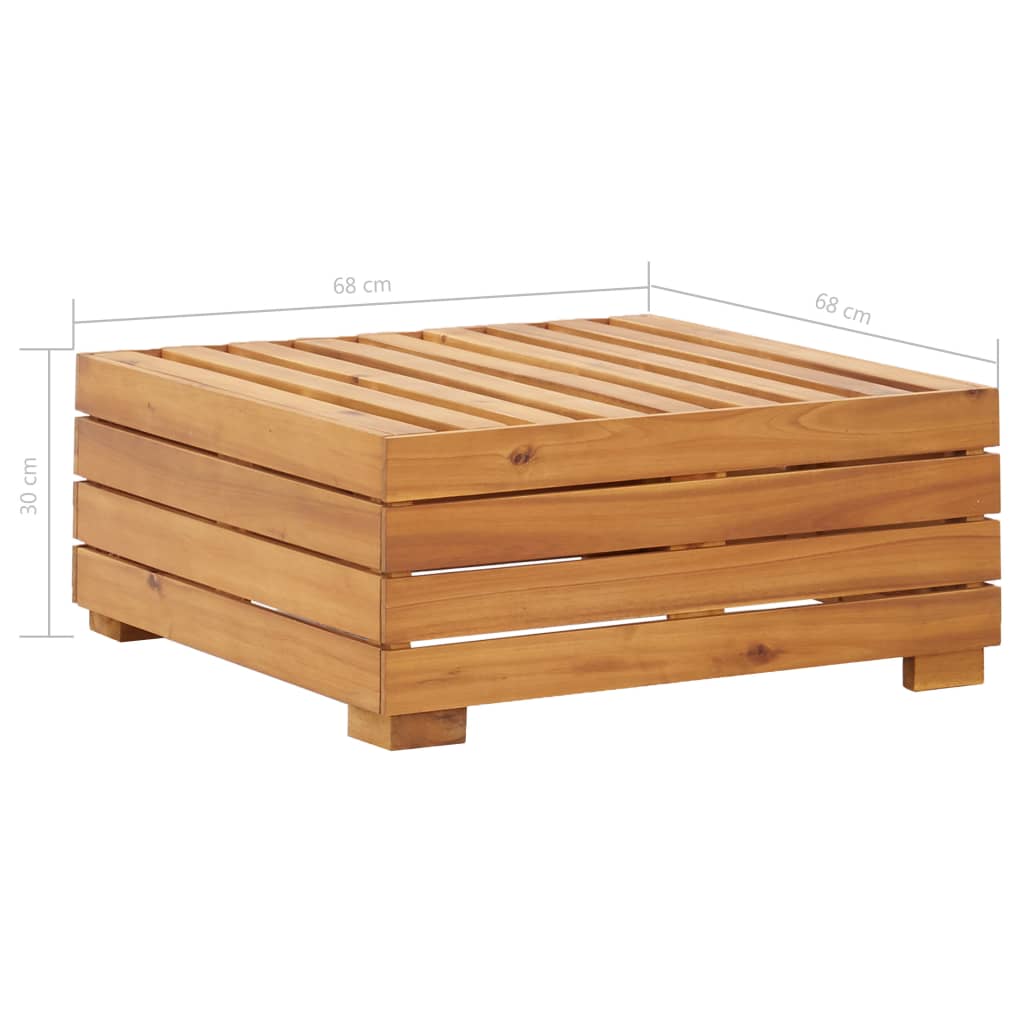 Modular-Fußhocker 1 Stk. mit Kissen Massivholz Akazie