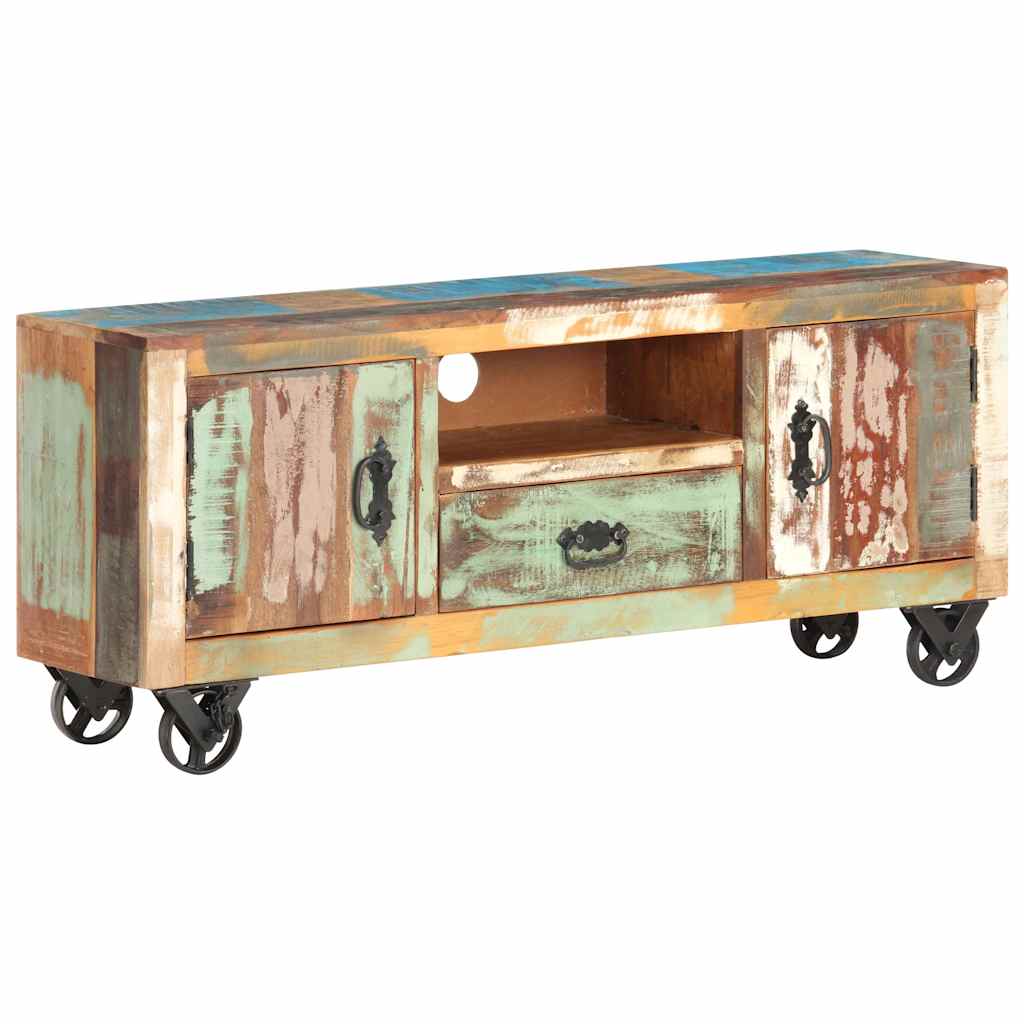 TV-Schrank 120 x 30 x 50 cm Recyceltes Massivholz