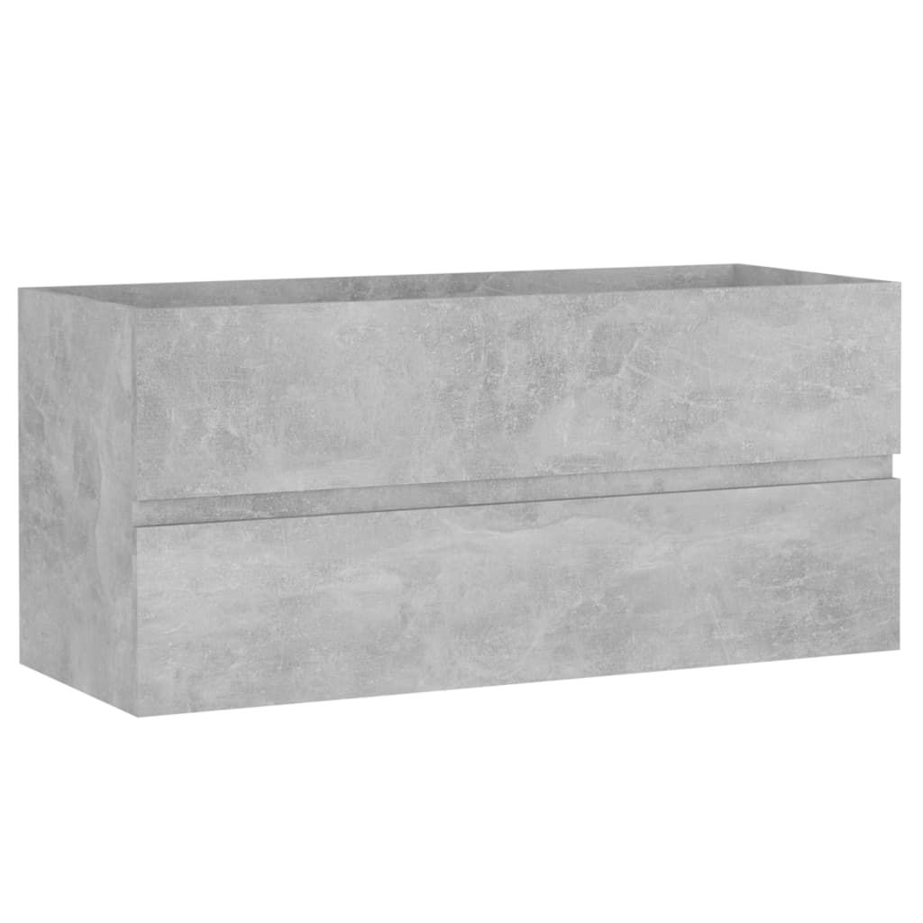 Badmöbel-Set Betongrau Holzwerkstoff