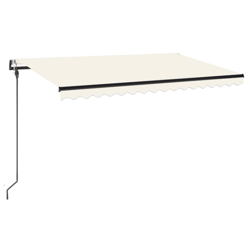 Automatische Markise mit LED & Windsensor 400x300 cm Creme