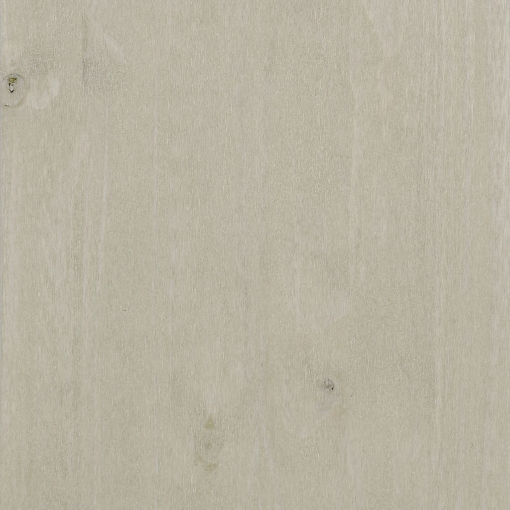 Kleiderschrank HAMAR Weiß 99x45x137 cm Massivholz Kiefer