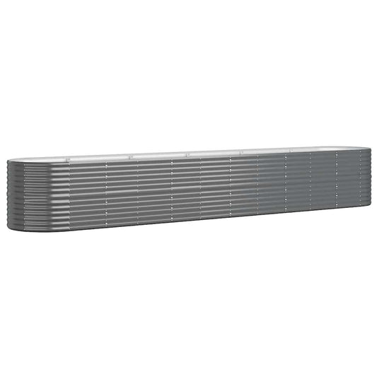 Hochbeet Verzinkter Stahl 440x80x68 cm Anthrazit