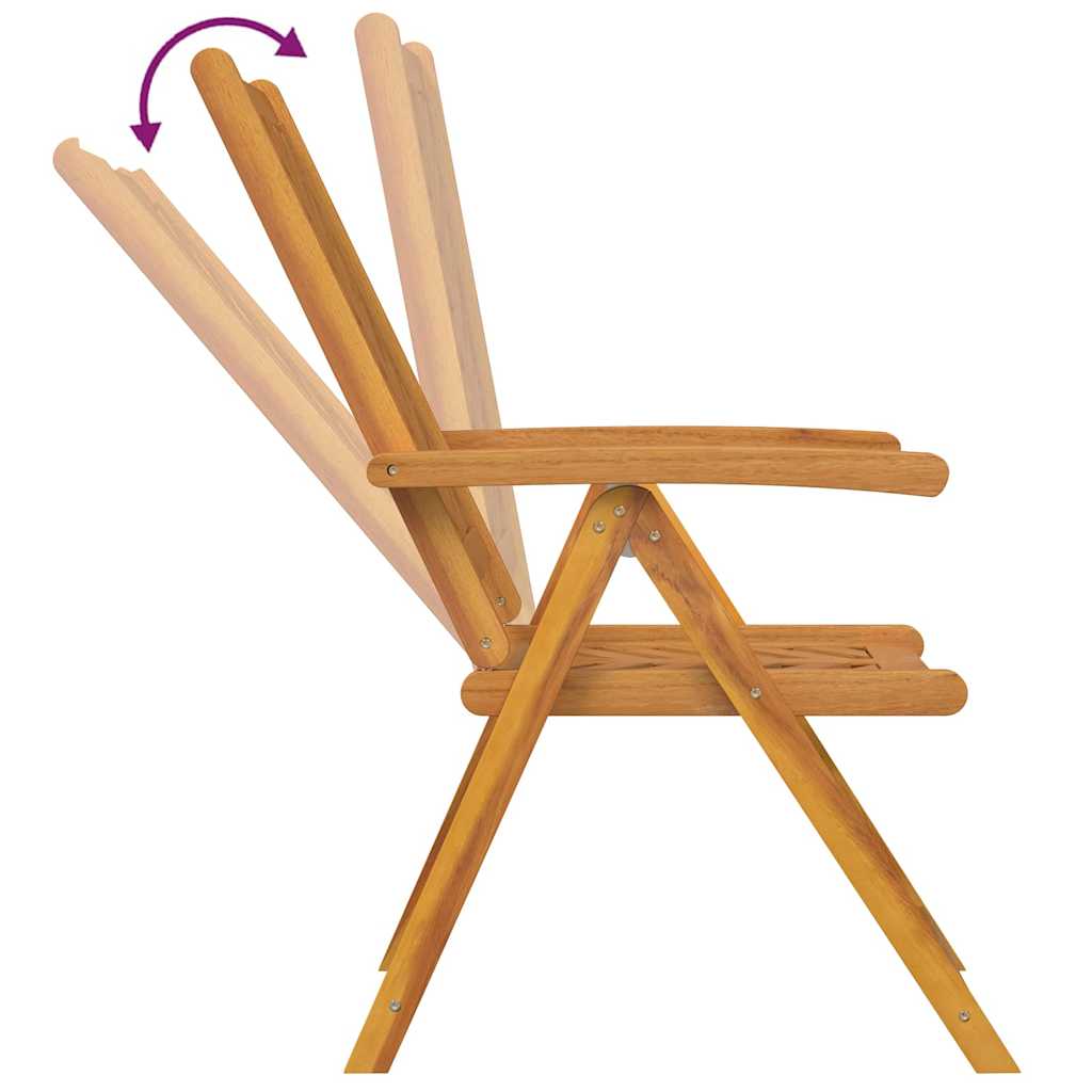 Garten Essgruppe 7 pcs Braun Massivholz Akazie