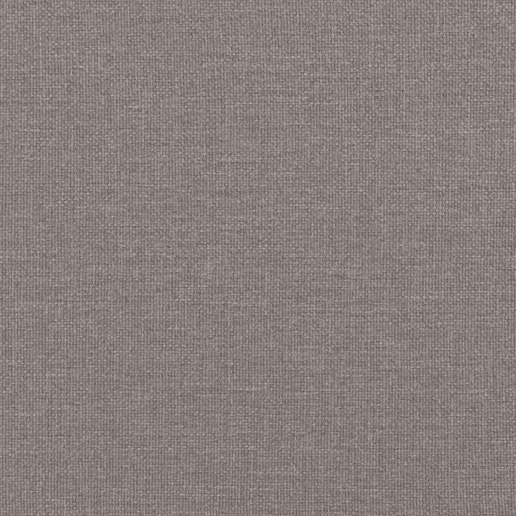 Schlafsofa mit Armlehnen Taupe Stoff