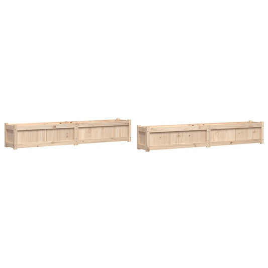Pflanzkübel 2 Stk. Massivholz Kiefer