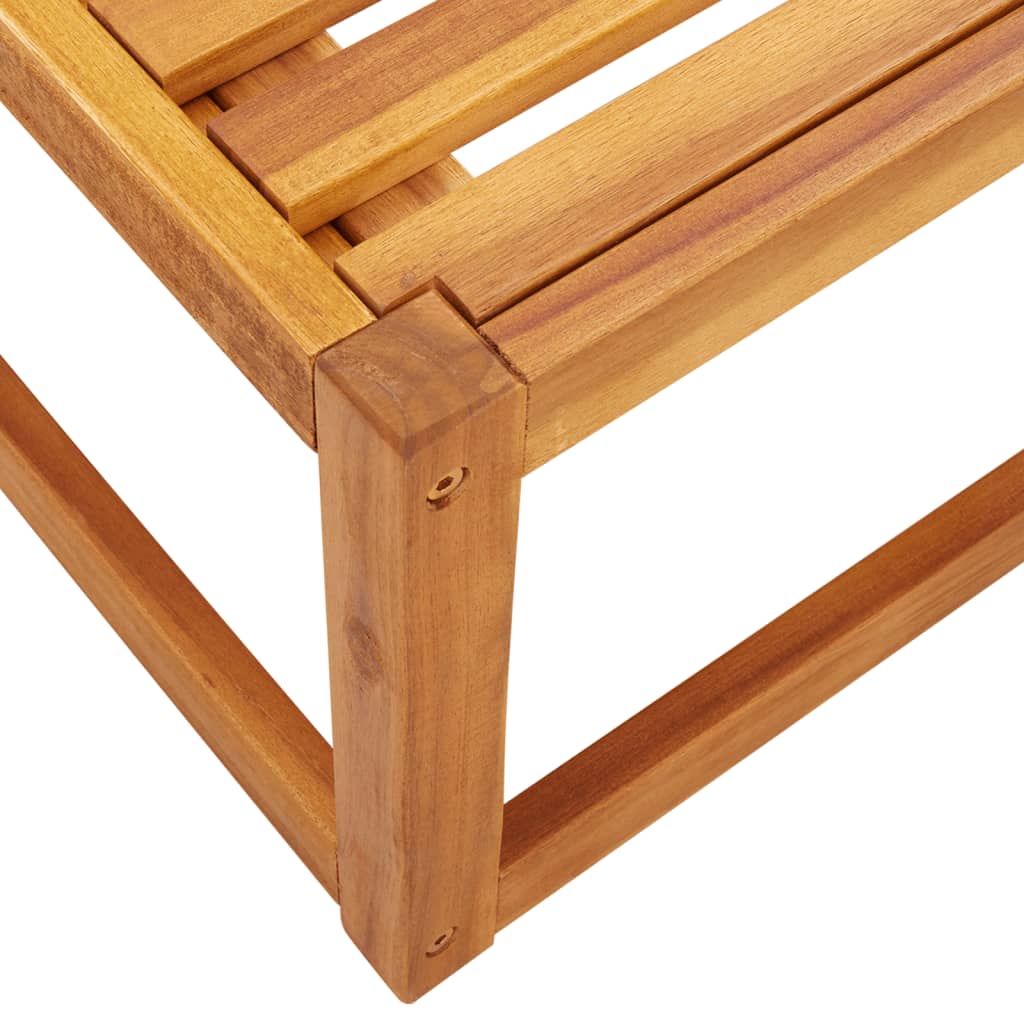 4-tlg. Gartensofa-Set mit Kissen Holz Akazie & Seil