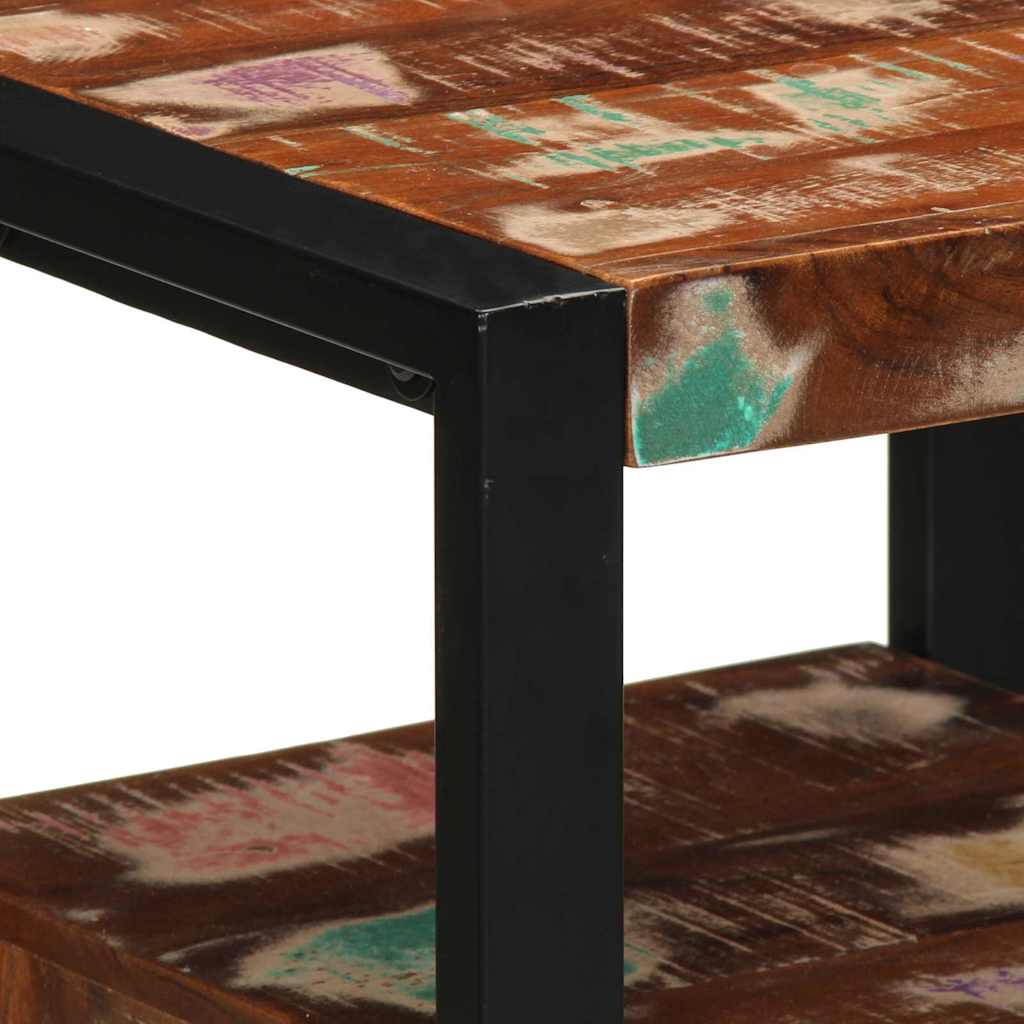 Badezimmermöbel-Set mit Regal 2 pcs Massives upgecyceltes Holz