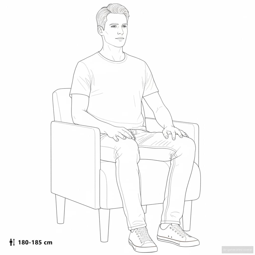Zweisitzer-Sofa mit Nackenrollen 110 cm Leinen