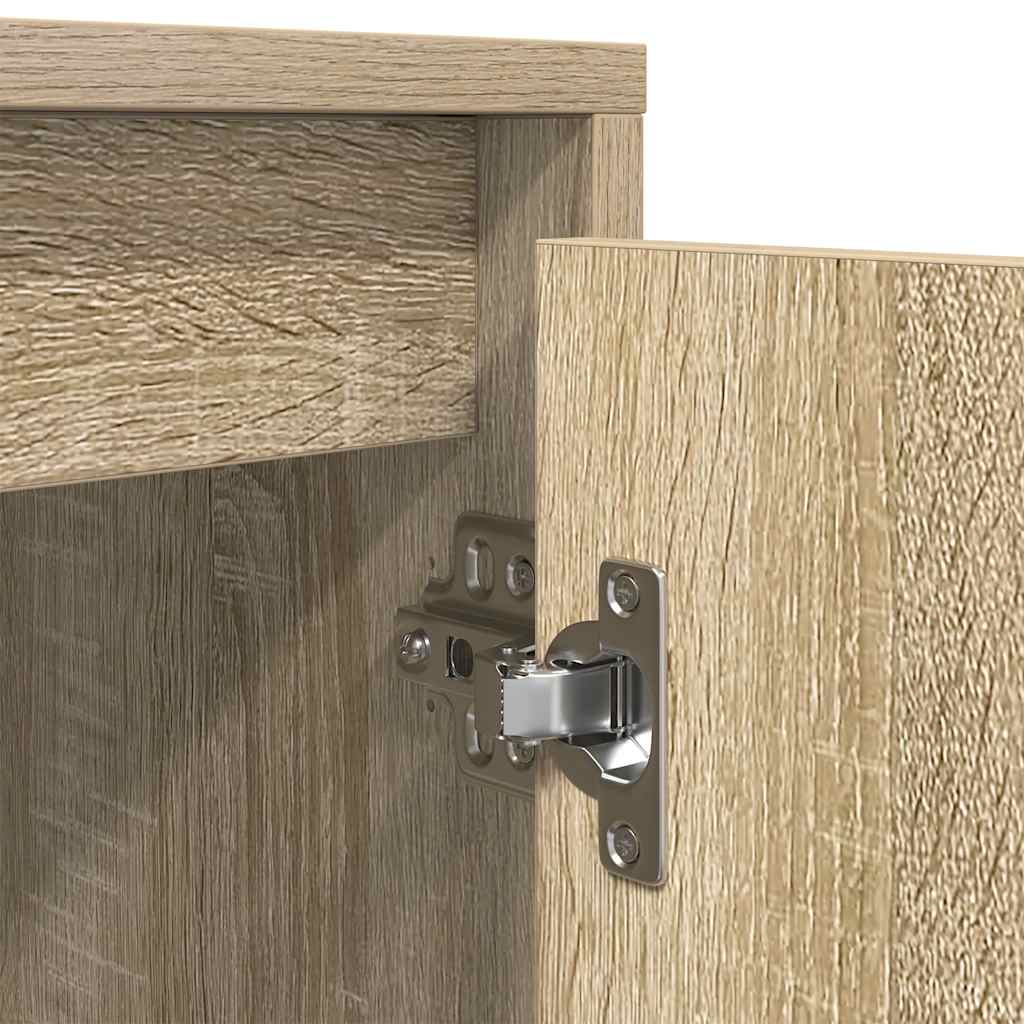 TV-Schrank mit LED-Leuchten Sonoma-Eiche 100x41x50 cm