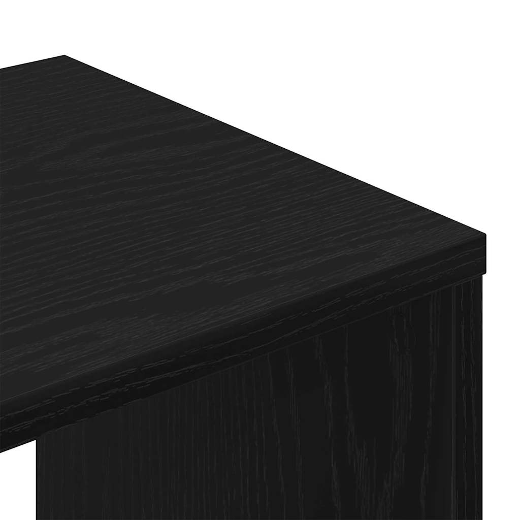 TV-Schrankset 3 pcs Schwarz Eichen-Optik Holzwerkstoff