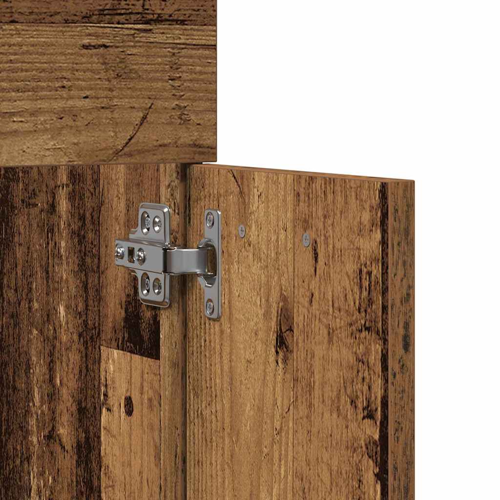 Badezimmermöbel-Set mit Regal 5 pcs Altholz Holzwerkstoff