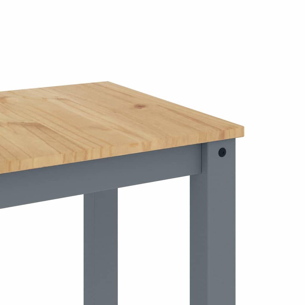 5-tlg. Essgruppe PANAMA Grau Massivholz Kiefer