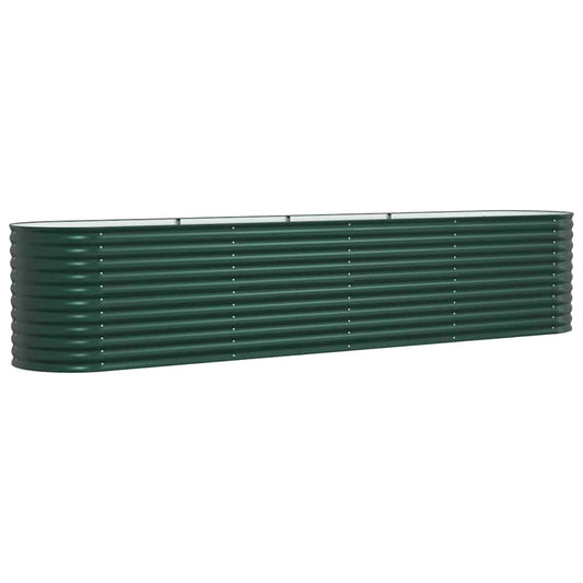 Hochbeet Grün 400 x 80 x 81 cm Stahl