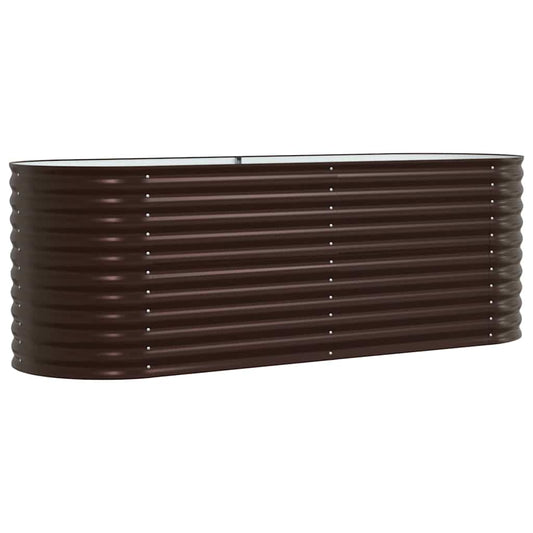 Hochbeet Braun 240 x 80 x 81 cm Stahl
