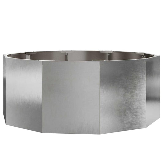 Pflanzkübel Silber 90 x 90 x 35 cm Edelstahl