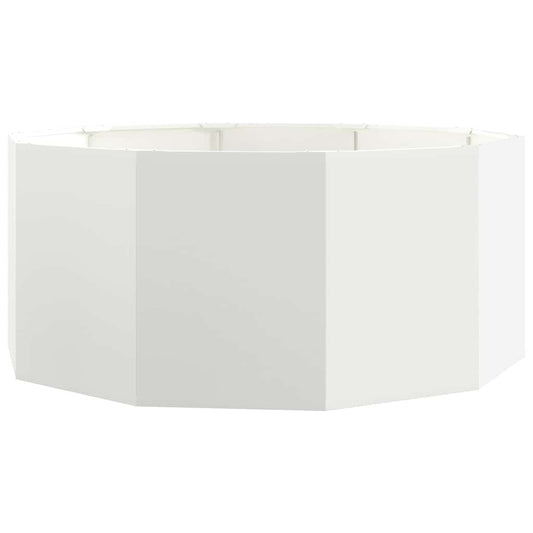 Pflanzkübel Weiß 120 x 120 x 50 cm Stahl