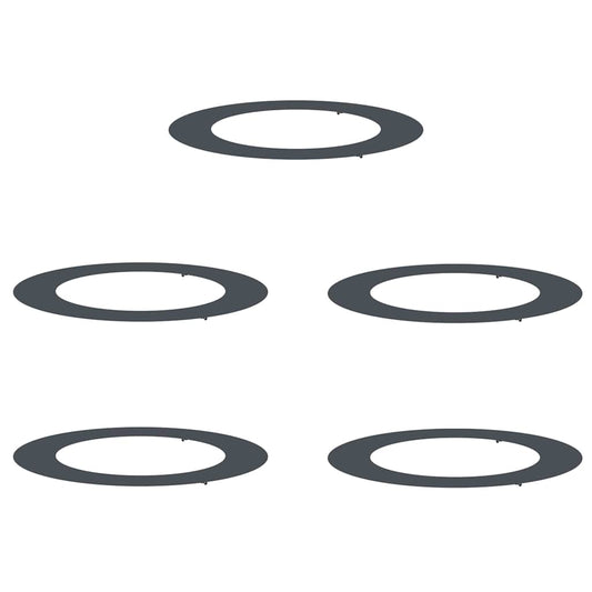 geeignet für flache Baumringe 5 pcs Anthrazit Ø60 / 90 cm Stahl