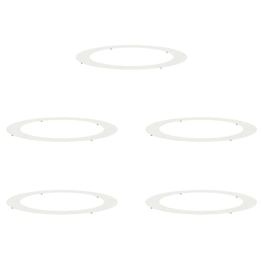 geeignet für flache Baumringe 5 pcs Weiß Ø90 / 120 cm Stahl