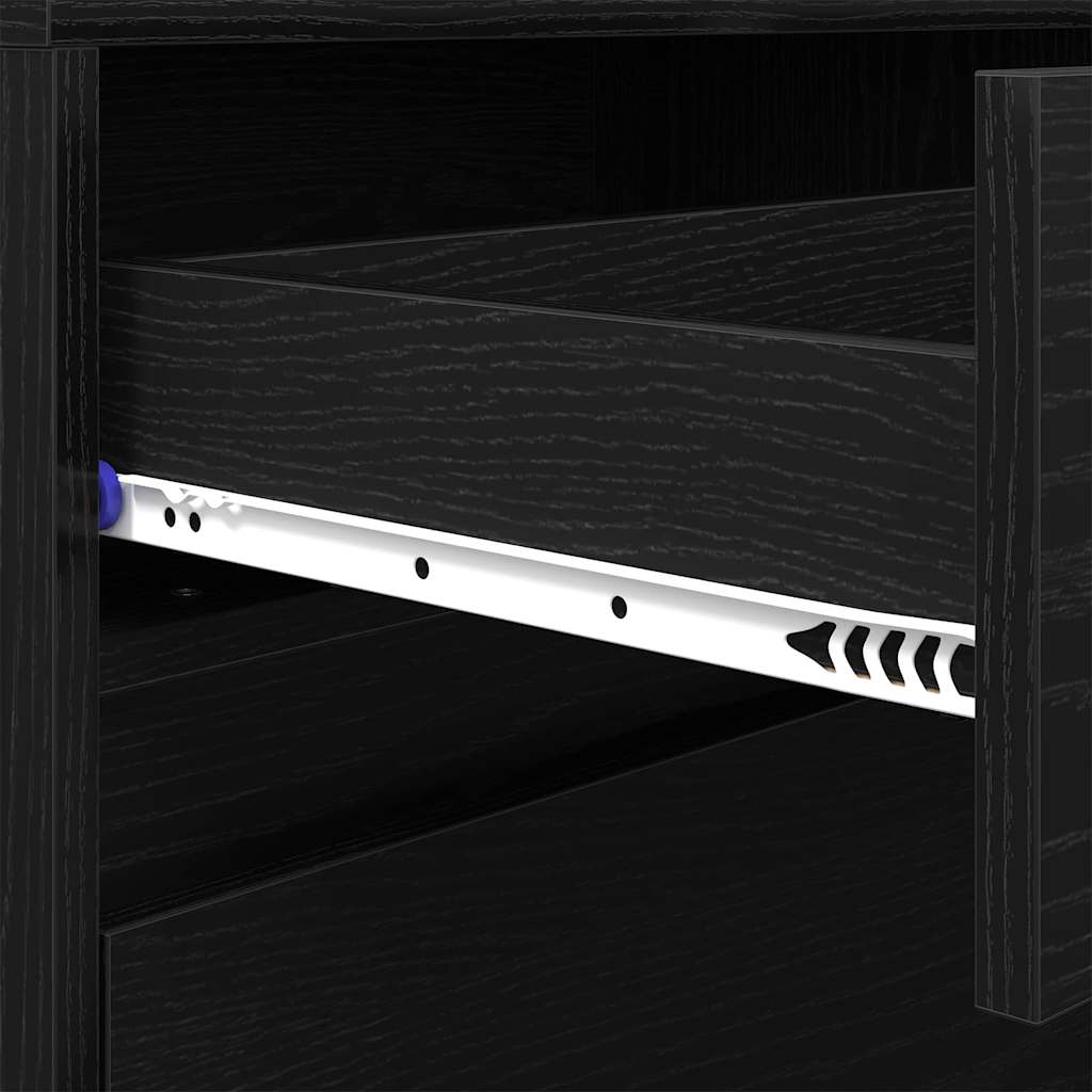 TV-Einheiten 2 pcs Schwarz Eichen-Optik 180 x 34 x 50 cm