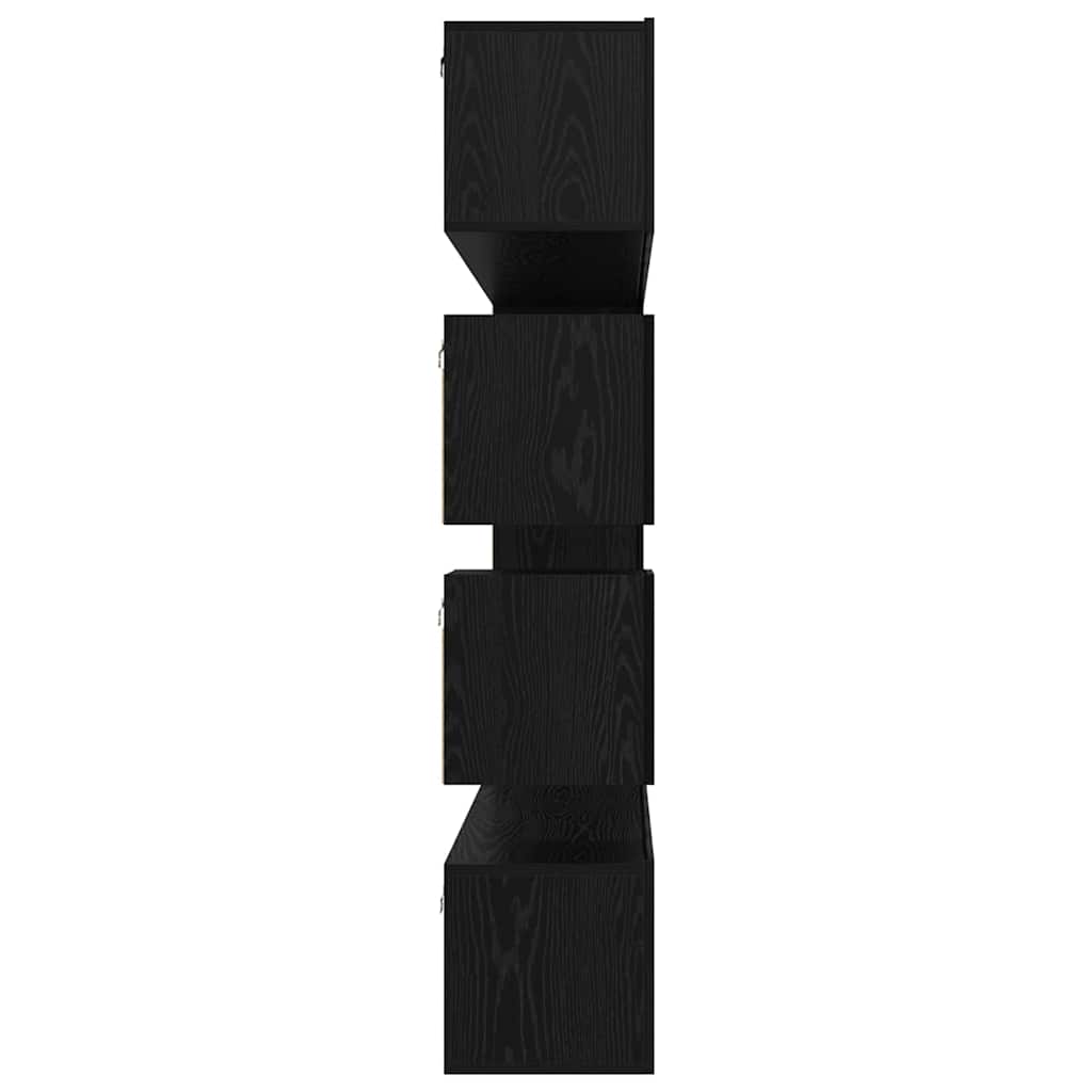TV-Schrankset 10 pcs Schwarz Eichen-Optik Holzwerkstoff