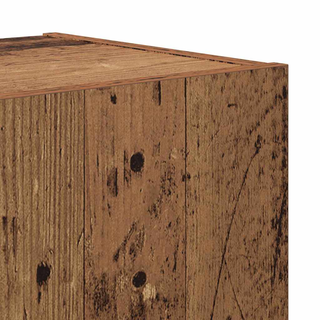 TV-Einheiten Wandmontiert 4 pcs Altholz Holzwerkstoff
