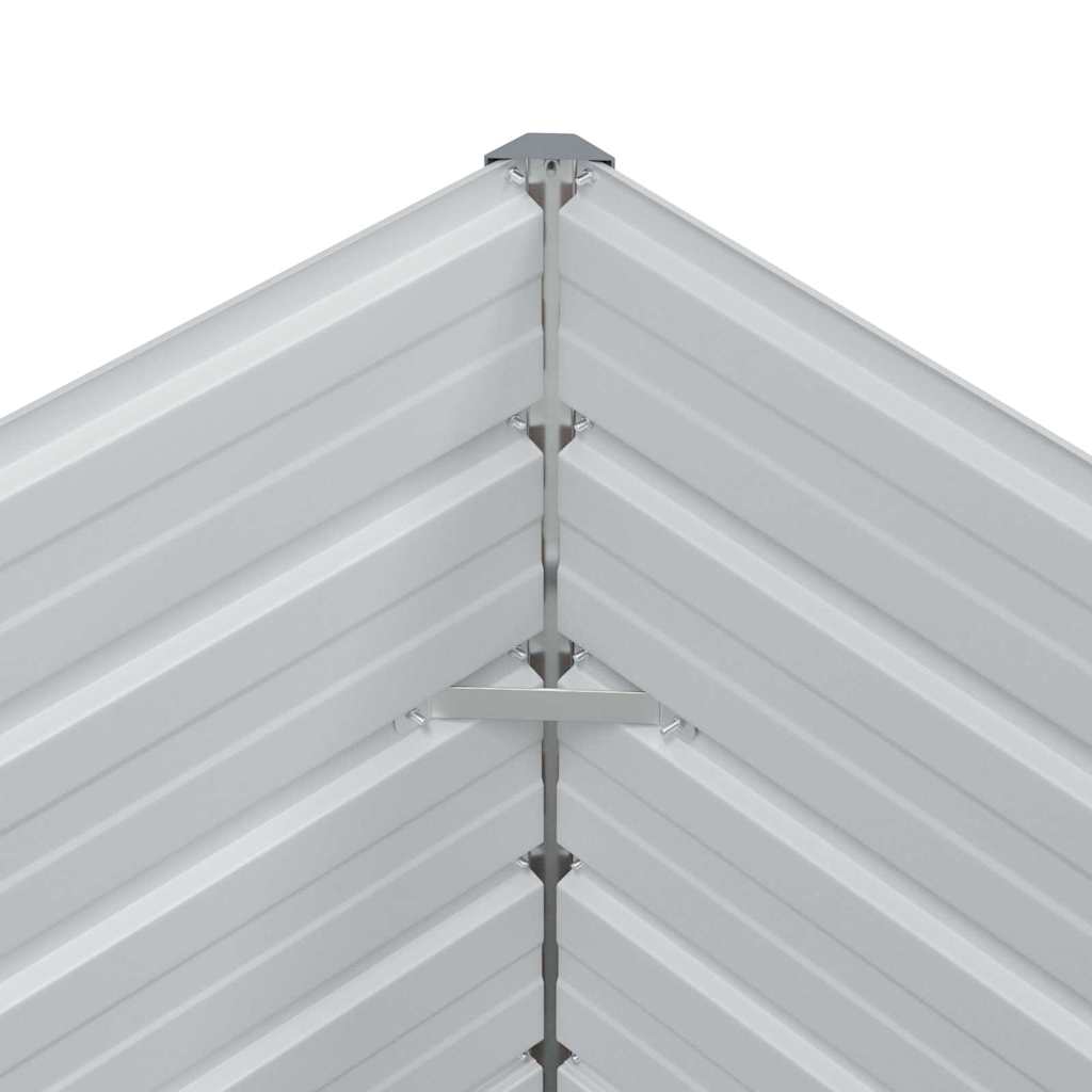 Hochbeet Hellbraun 400 x 80 x 77 cm Verzinkter Stahl