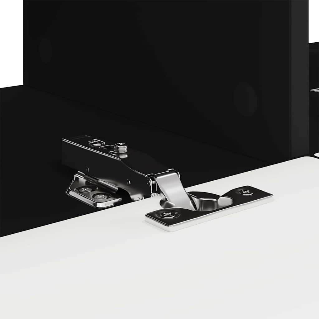 TV-Wandschrank 2 pcs Schwarz 78,5 x 31 x 29,5 cm Holzwerkstoff