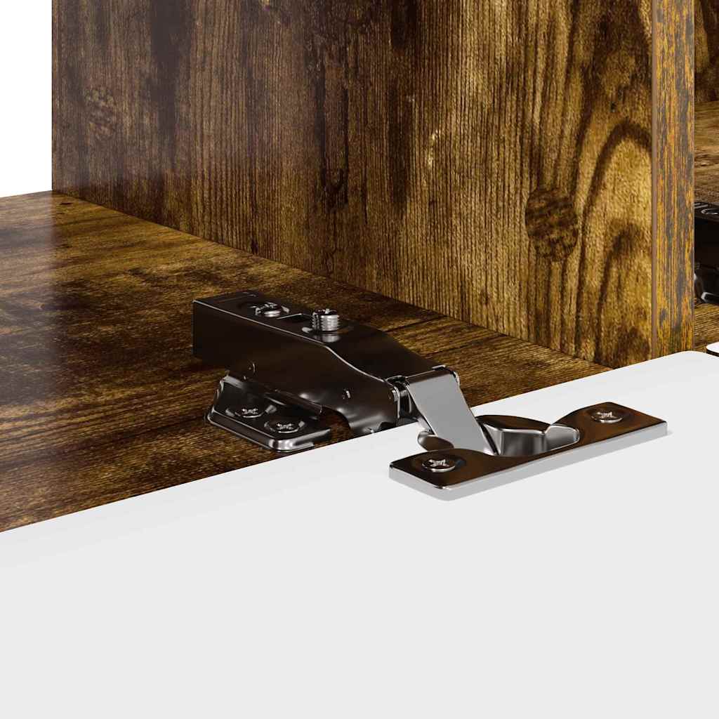 TV-Wandschrank 2 pcs Geräucherte Eiche 98 x 31 x 29,5 cm