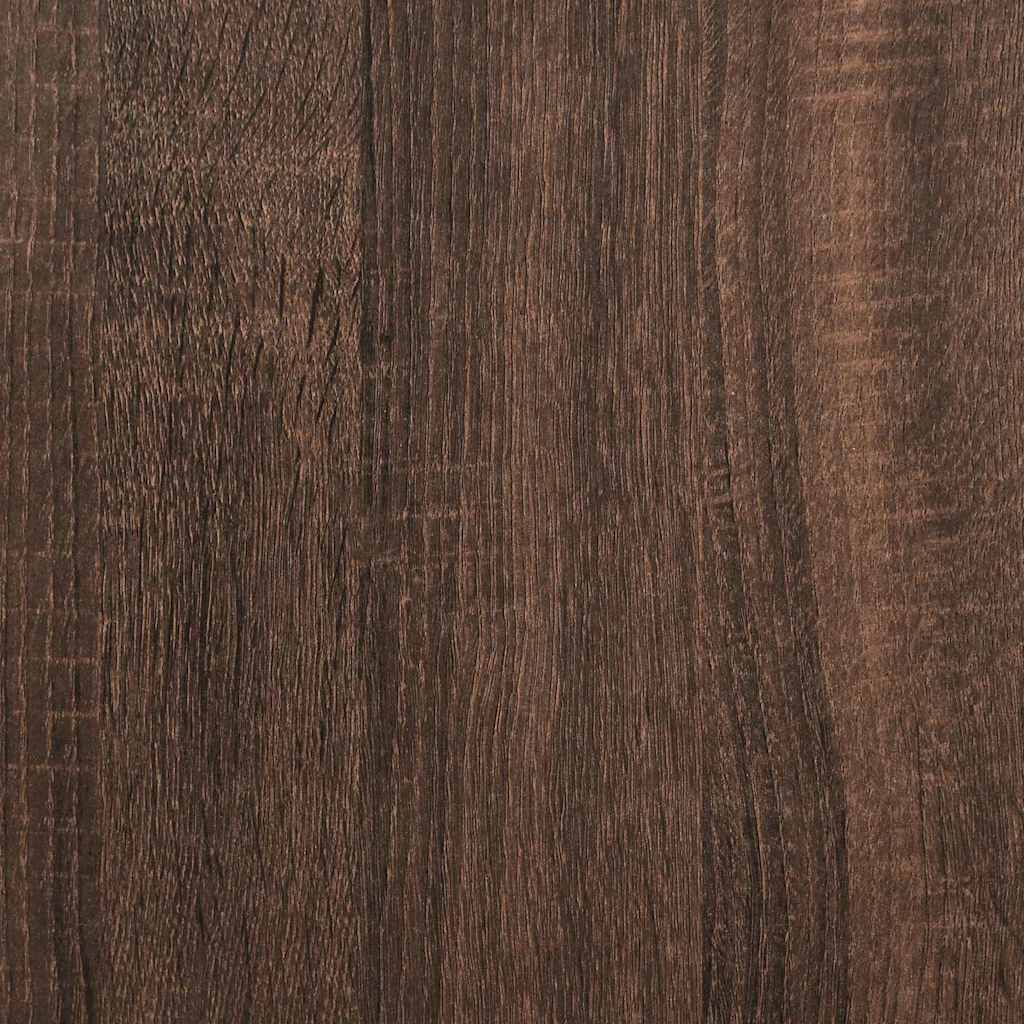 Highboard mit Regal FLORIN Braun Eichen-Optik 60 x 35 x 182 cm