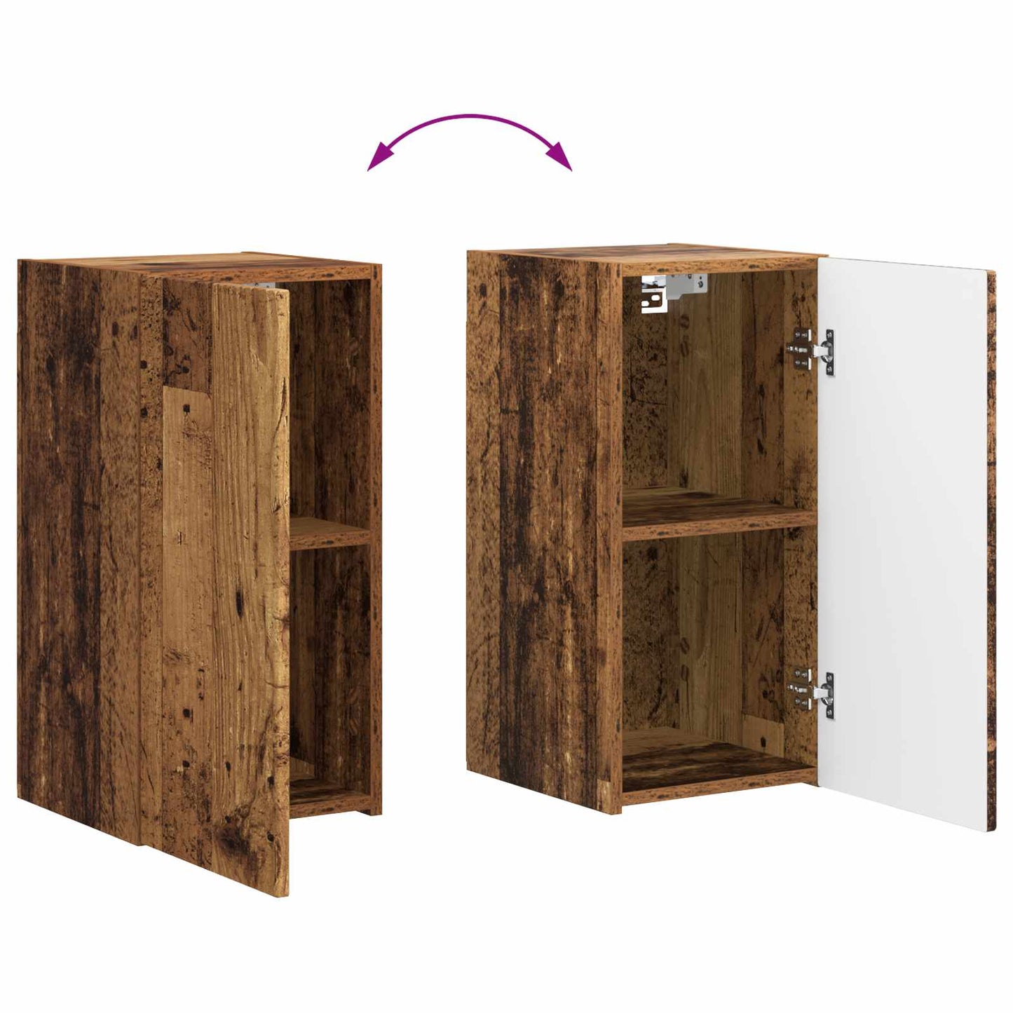 TV-Schrankset 6 pcs Altholz Holzwerkstoff