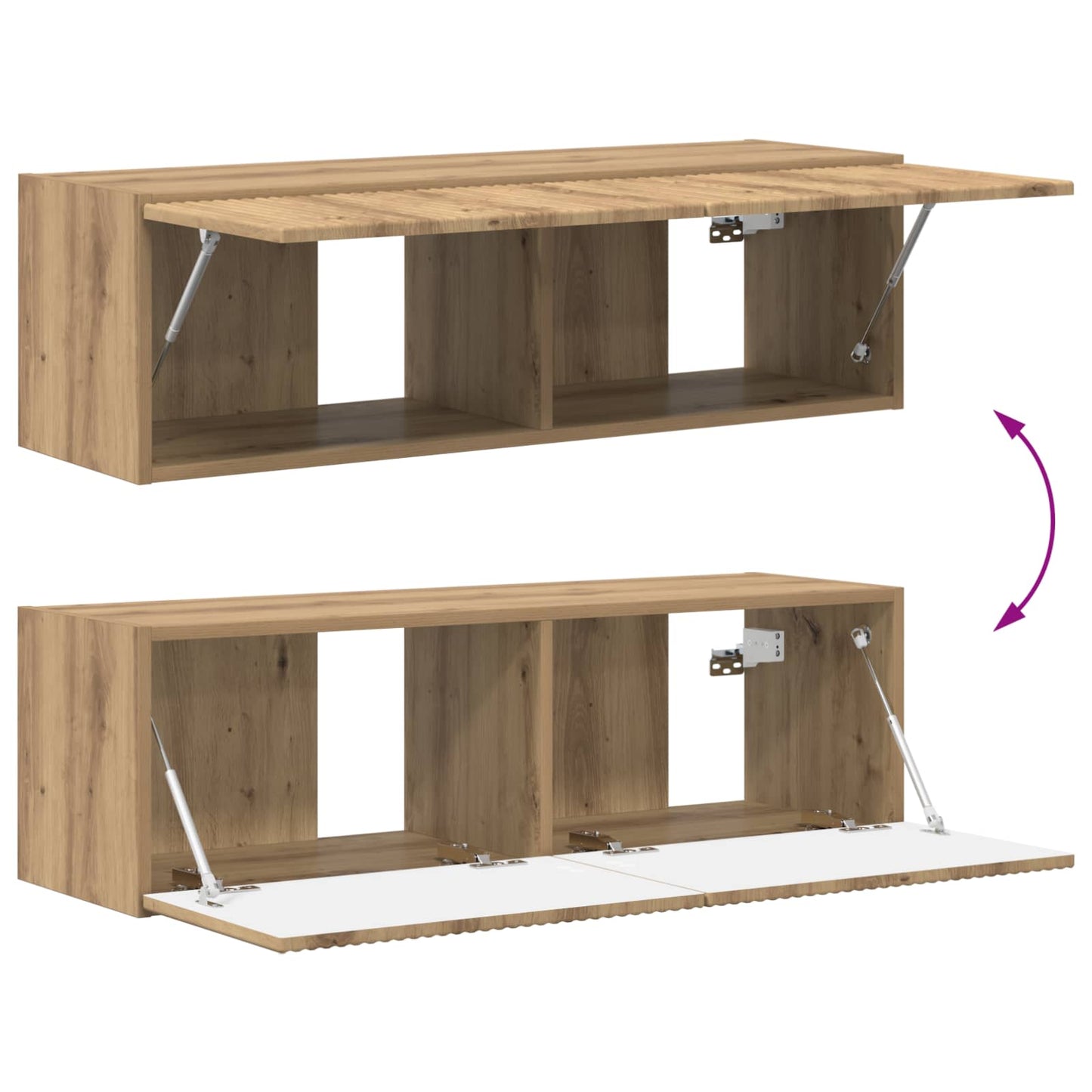 TV-Schränk 8 pcs Artisan-Eiche