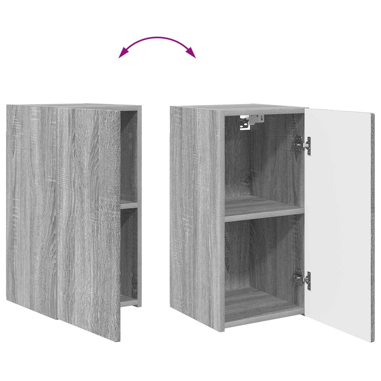 TV-Schrankset 4 pcs Graues Sonoma Holzwerkstoff