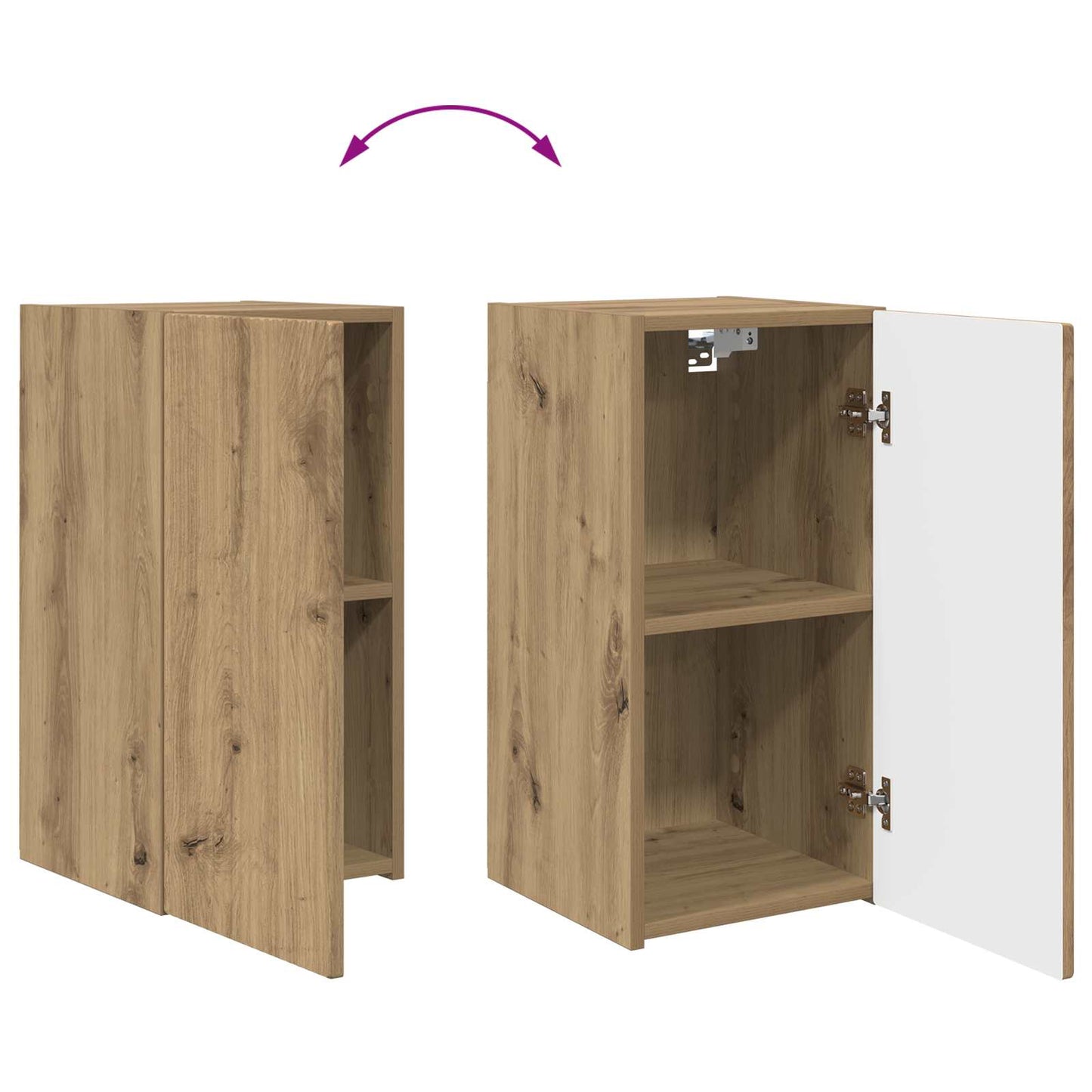 TV-Schrankset 4 pcs Artisan-Eiche Holzwerkstoff