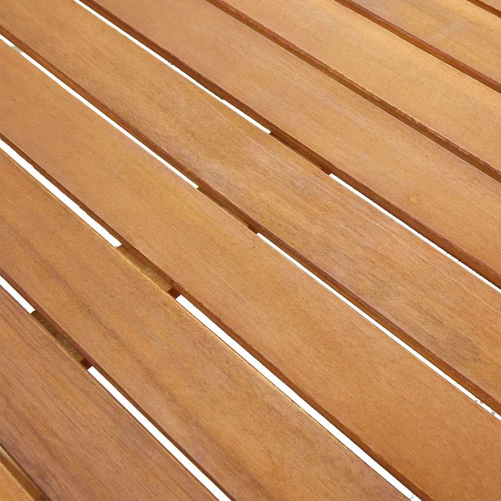 Gartentisch 140x80x74 cm Massivholz Akazie
