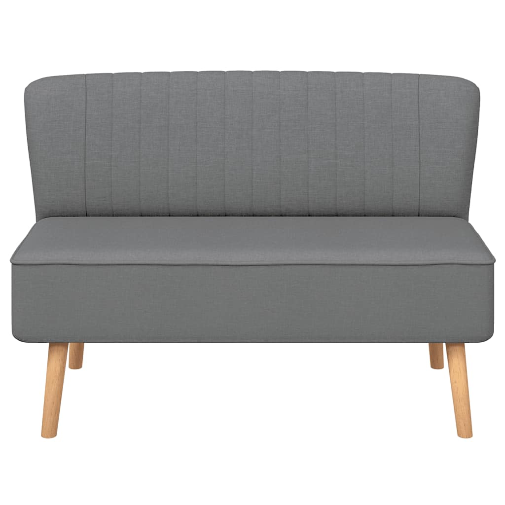 Sofa Stoff 117x55,5x77 cm Hellgrau