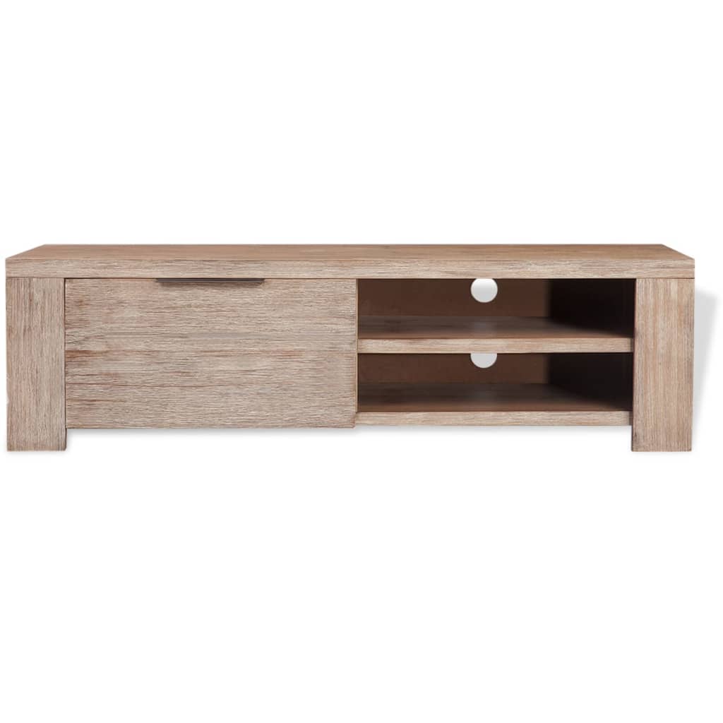 TV-Schrank Massivholz Akazie Gebürstet 140x38x40 cm