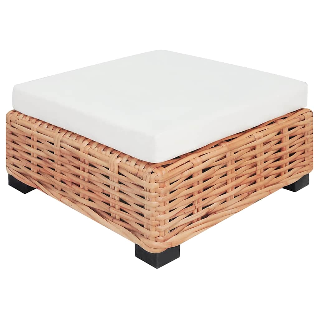 Sofagarnitur 16-tlg. Natürliches Rattan