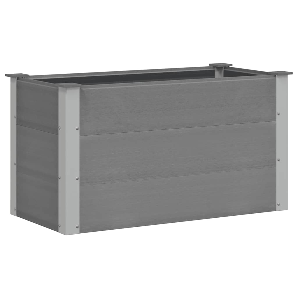 Garten-Hochbeet WPC 100 x 50 x 54 cm Grau