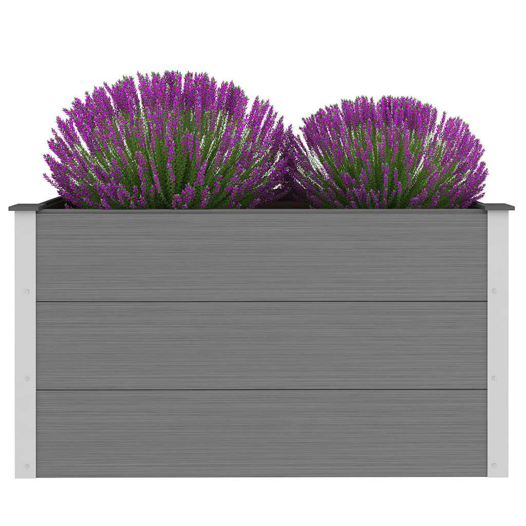 Garten-Hochbeet WPC 100 x 50 x 54 cm Grau