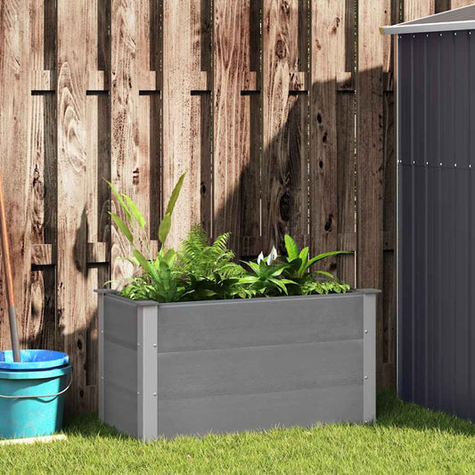 Garten-Hochbeet WPC 100 x 50 x 54 cm Grau