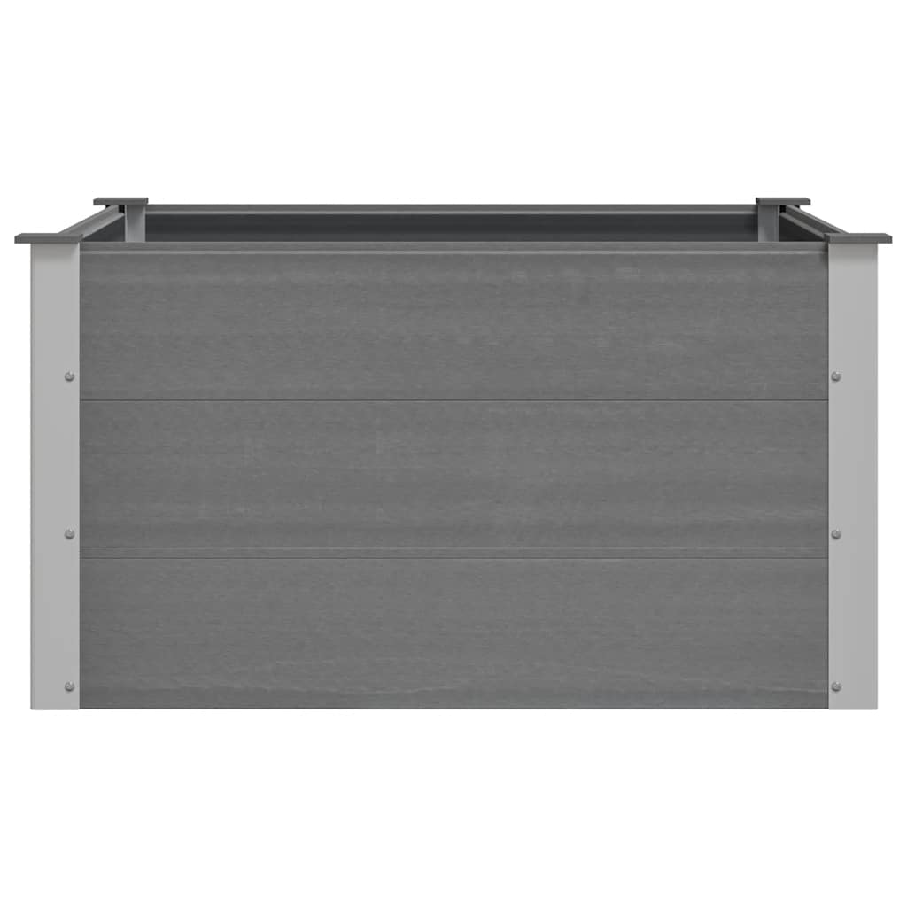 Garten-Hochbeet WPC 100 x 100 x 54 cm Grau