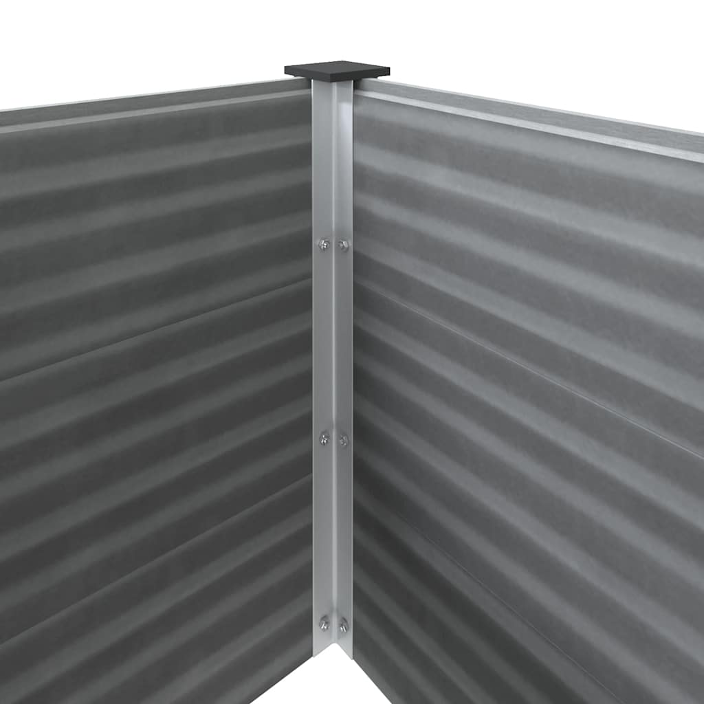 Garten-Hochbeet WPC 100 x 100 x 54 cm Grau