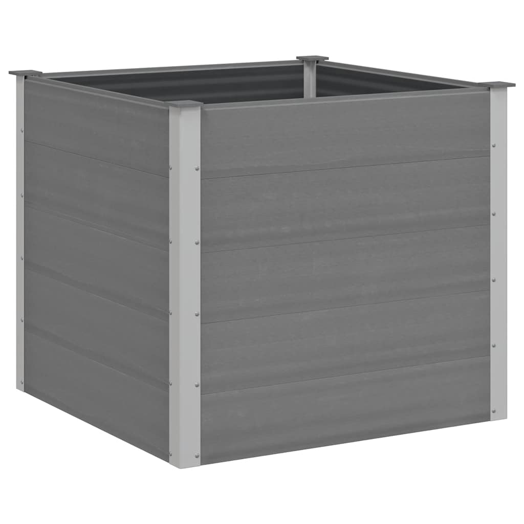 Garten-Hochbeet WPC 100x100x91 cm Grau