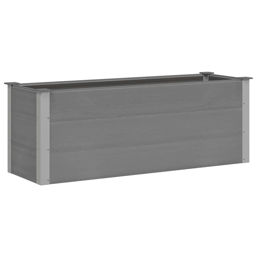 Garten-Hochbeet WPC 150 x 50 x 54 cm Grau