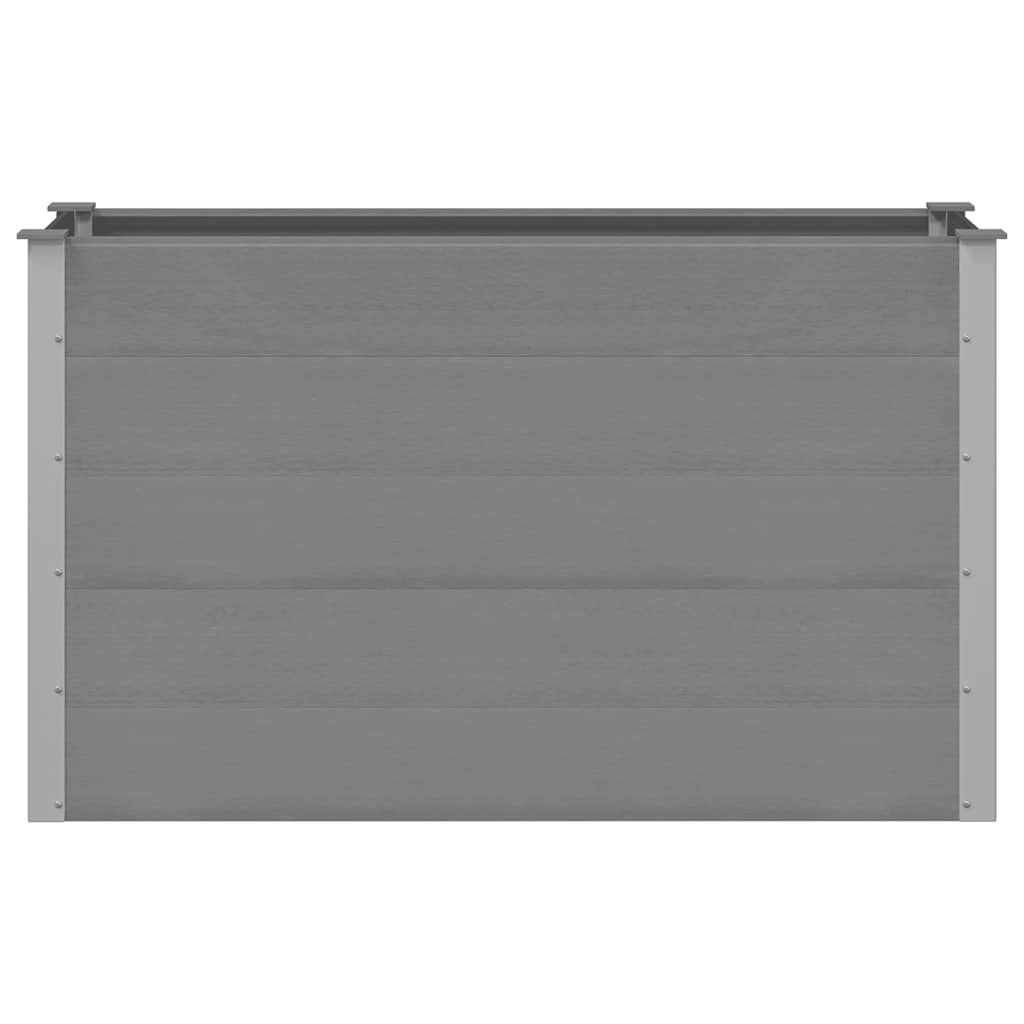 Garten-Hochbeet WPC 150 x 50 x 91 cm Grau