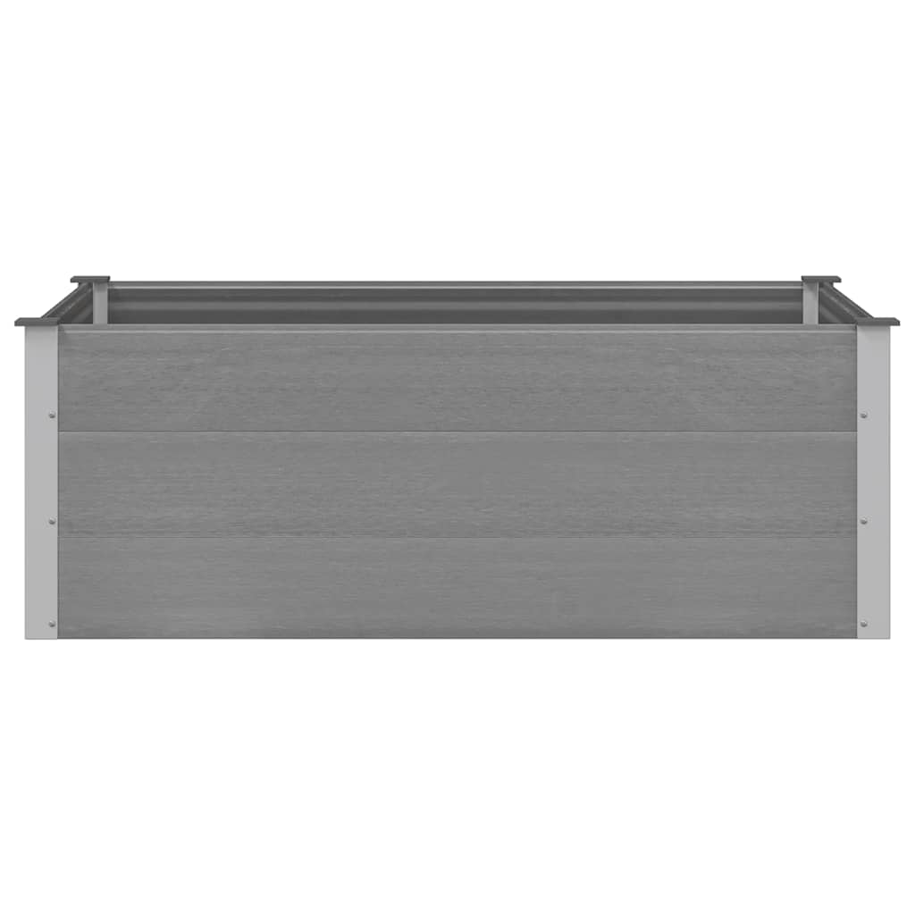 Garten-Hochbeet WPC 150 x 100 x 54 cm Grau