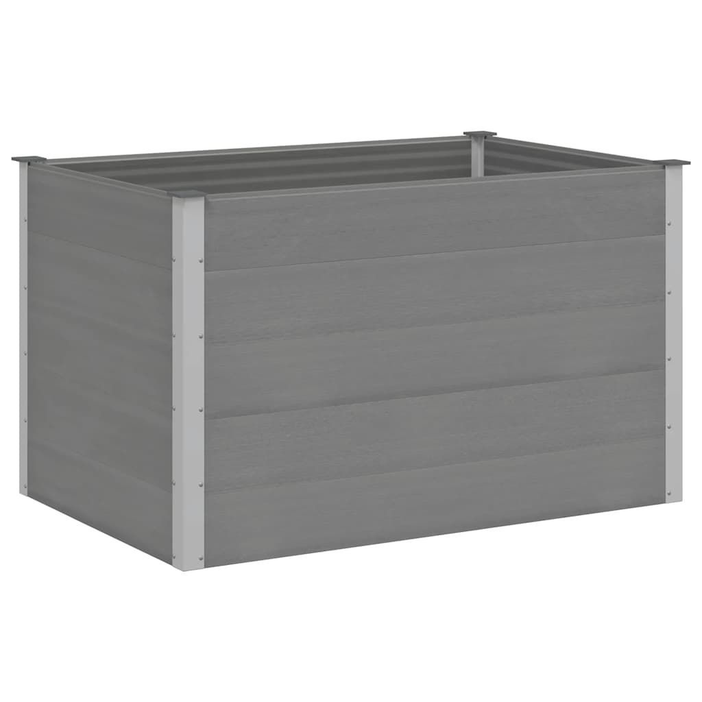 Garten-Hochbeet WPC 150x100x91 cm Grau